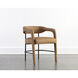 Mavia Ludlow Sesame Leather Dining Armchair